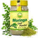BASIC AYURVEDA Moringa Leaf pulver - 7,05 Oz (200g) | Fin Grønn Superfood pulver | Antioksidant rik, Vegan & Glutenfri | Pure Tørket Moringa for smoothies, te, jusser og matlaging