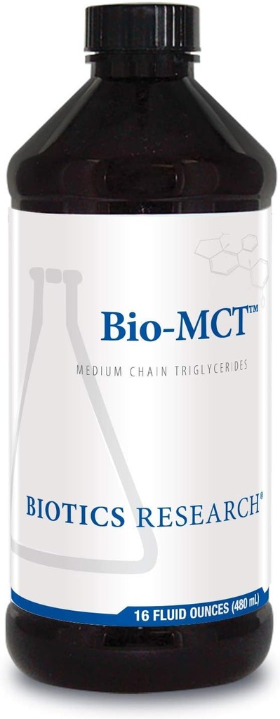 Biotikk Forskning BioMCT Brain Drivstoff, Hjerne Energi, Ren energi, Mediumkjede Triglycerider, MCT, Caprylic Triglycerid 16 Fluid Ounces