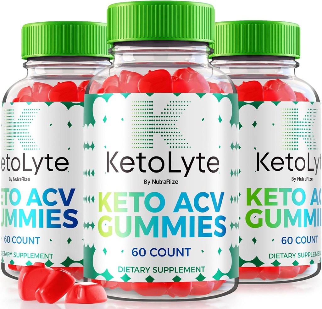 NutraRize (pakke av 3 KetoLytte Keto ACV Gummies, avansert formel, Keto Apple Cider Vinegar 1000MG Supplement, Alle naturlige Keto ACV vitaminer, Offisielle Keto Lyte anmeldelser (180 Gummies)