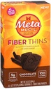 Metamucil Fiber Thins, sjokolade, 12 pakker, 9,3 oz - Pakke med 2