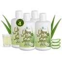 Mirakel av Aloe Ultra Aloe Vera Juice, 1 Qt. 4 Pack, Hele blad, ren, filtrert, sertifisert for innhold og renhet (Gallon)