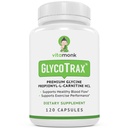 VitaMonk GlycoTraxTM GPLC Extra stor flaske - 120 kapsler høyabsorpsjon Glycine Propionyl-L-karnitin med ingen kunstige fyllstoffer - Glycine Propionyl L karnitin Supplement