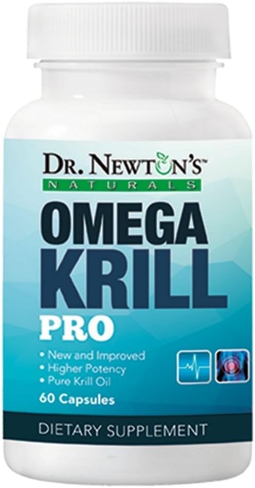 Dr. Newtons Naturals OmegaKrill Pro EPA & DHA, Omega 3, Pristine krillolje - hjerne, ledd, øyne - 60 Softgels