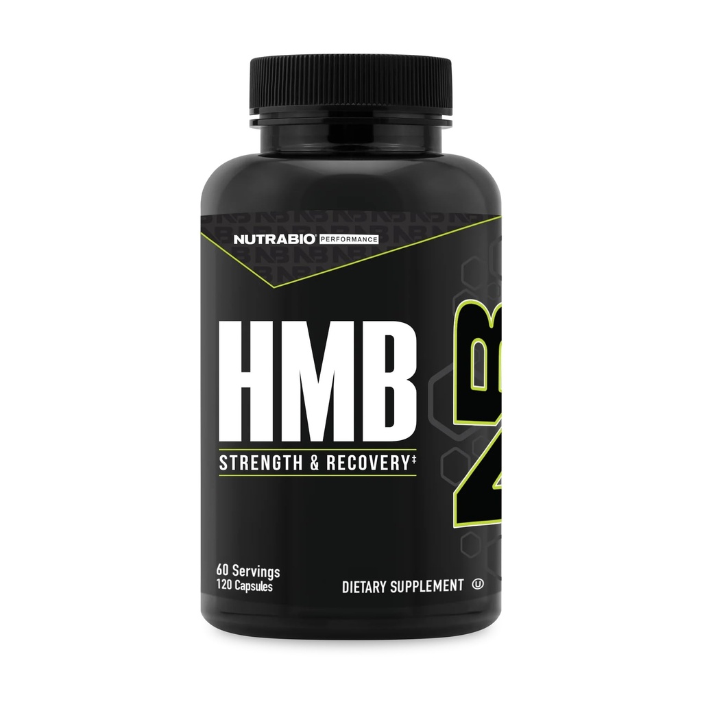 NutraBio HMB Supplement, Aminosyre Hmb, HMB Kosttilskudd for menn, HMB 1000mg- 120 kapsler
