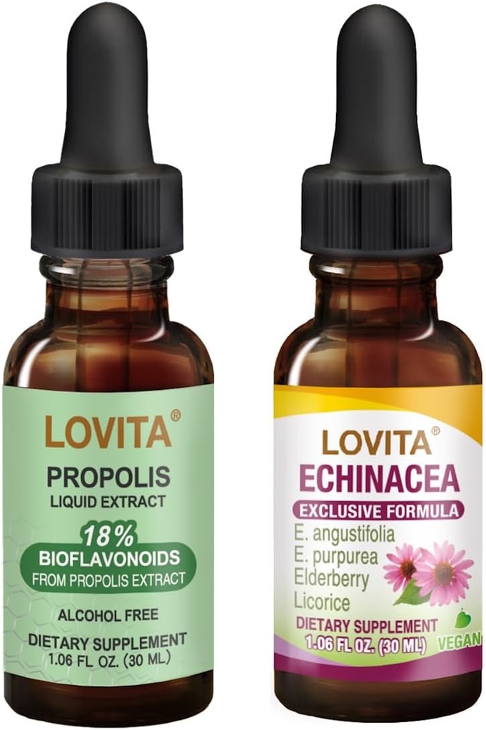 Lovita Bee Propolis & Echinacea flytende næringsstoffer kosttilskudd