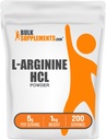BulkSupplements.com L-Arginin HCl pulver - Nitric Oxid Supplement, Arginin pulver - Unflavored & Glutenfri, 5g per servering, 1kg (pakke på 5) (11 lbs)