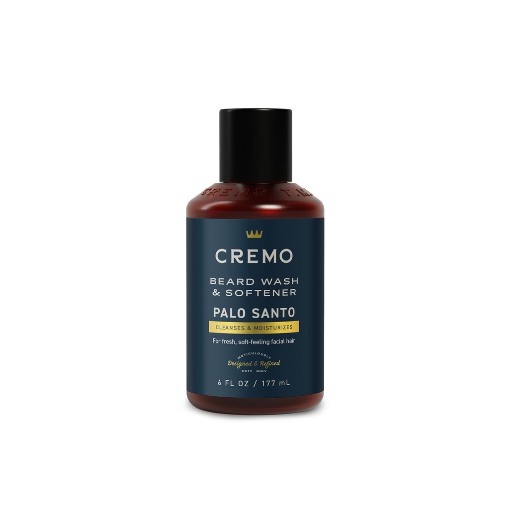 Cremo Palo Santo (Reserve Collection) Skjorter Vaske og mykning, Moisturizes, stiler og reduserer Beard Itch for alle lengder av ansiktshår, 6 Fluid Oz