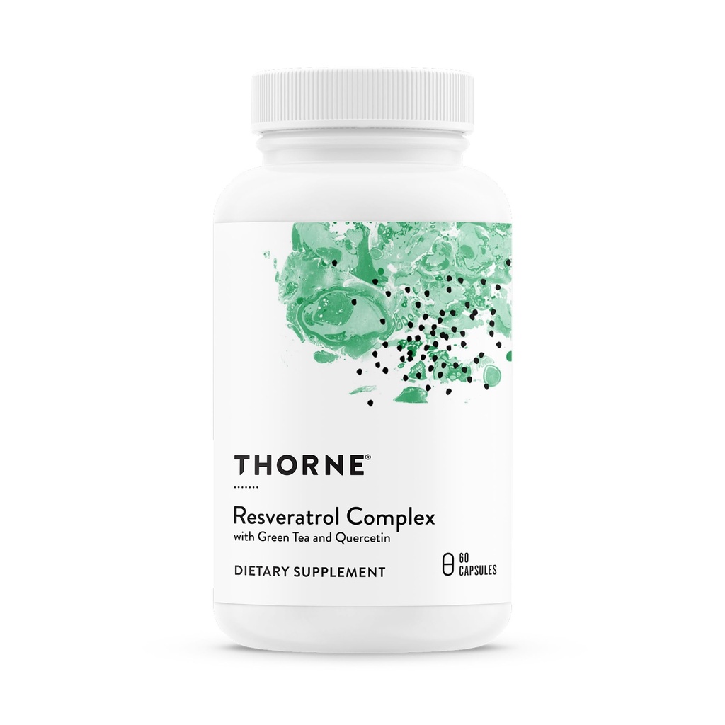 THORNE - PolyResveratrol-SR - Trans-Resveratrol Supplement for sunn aldring* - 60 kapsler
