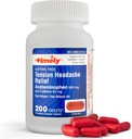 Tidlig - 200 Caplets - Tension hodepine og smerter Reliever med acetaminophen 500 mg og koffein 65 mg ekstra styrke for hode, hals, skulder og kroppssmerter Reliever, aspirin gratis - laget i USA