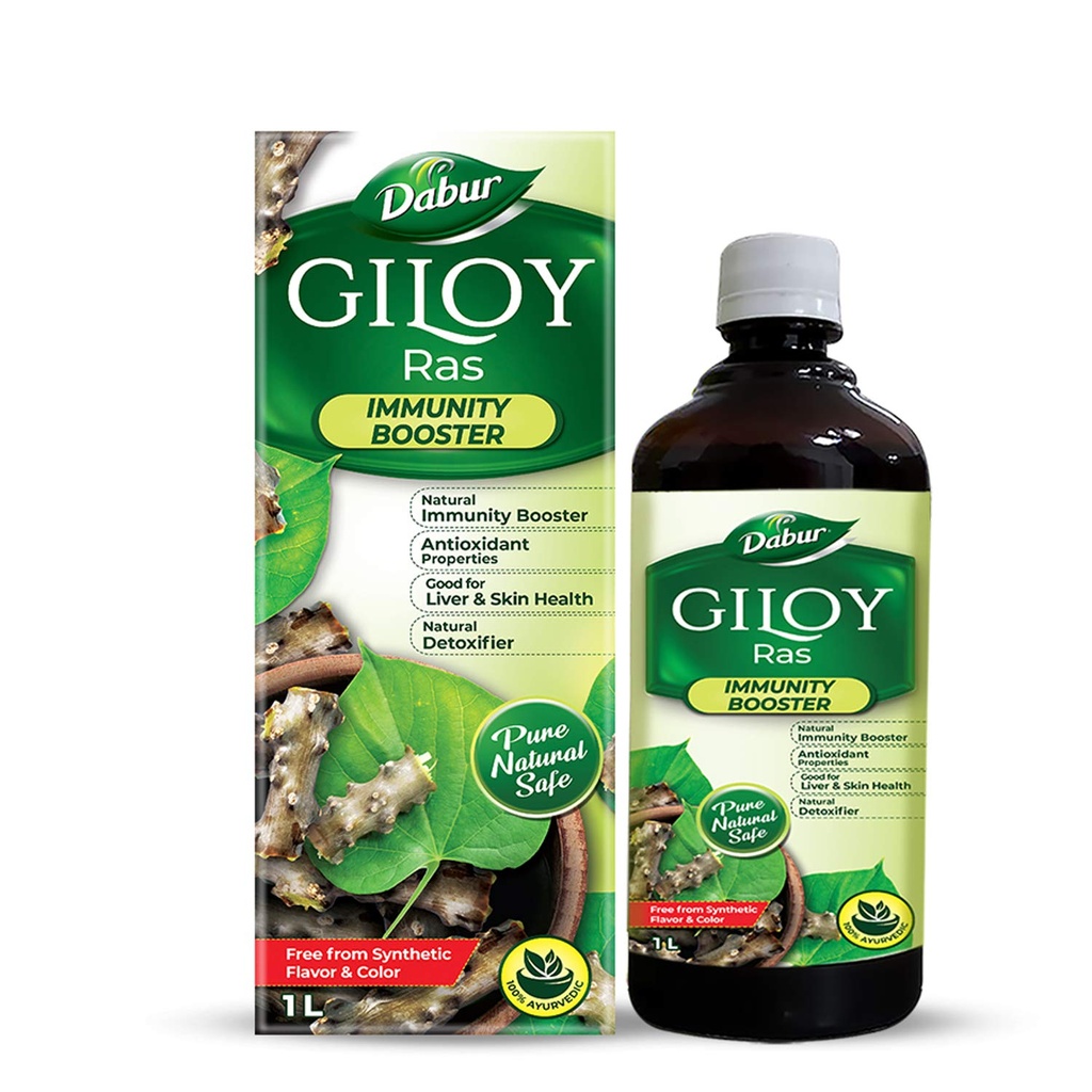 Dabur Giloy Juice Immunity Booster med naturlig kilde til antioksidanter - 1 L