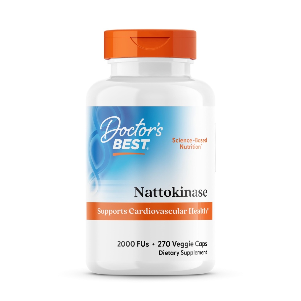 Beste Nattokinase, Ikke-GMO, Vegan, Glutenfri, 270 Vegetar Caps