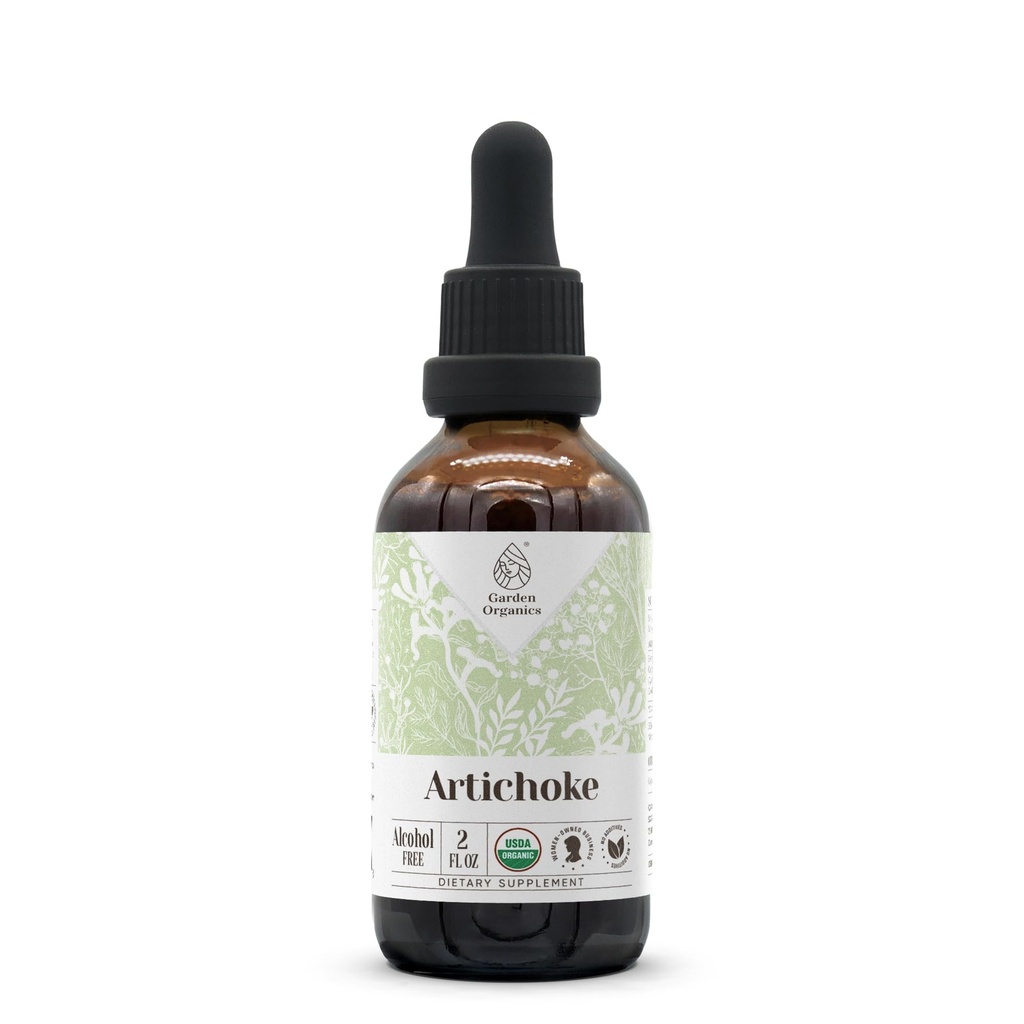 Artichoke USDA økologisk alkohol-fri ekstraksjon | Kosttilskudd, høy potens tinktur | naturlig sertifisert organisk artichoke (Cynara scolymus) tørket leaf 2 oz