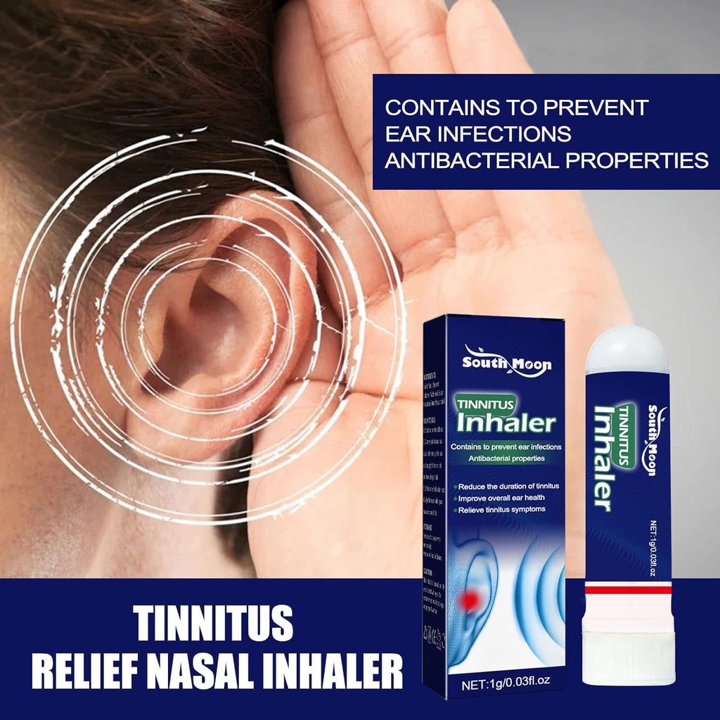 Techsilen For Tinnitus, Tinnitus Inhaler, Echoease Tinnitus Inhaler, Techsilen Tinnitus Inhaler, Tinnitus Relief for ringing øre, Tinnitus Relief Nasal Inhaler (5 stk)
