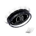 Lashify Curl 10mm Gossamer DIY Eyelash utvidelser fylle, svart, enkle falske øyenvipper for et naturlig utseende