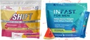 Ekte ketoner Intermittent Fastende Drikke Blande Bundle for vekttap støtte bringebær sitron Shift Electrolytes & Intermittent Fasting Electrolytes for menn med BHB eksogene ketoner (30 greve hver)