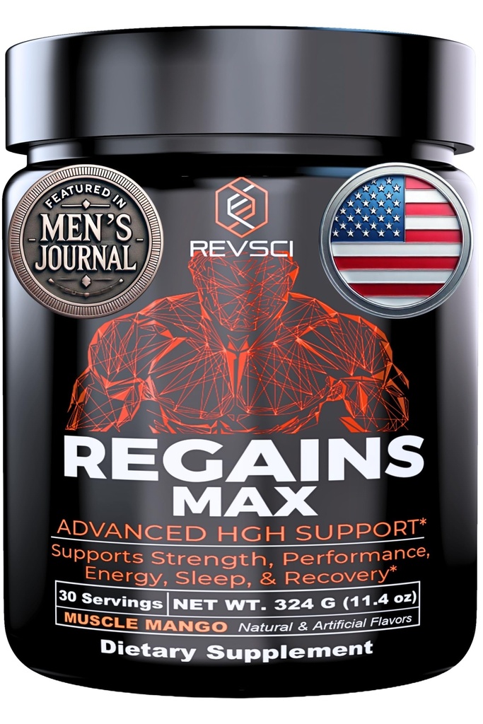 HGH kosttilskudd for menn og kvinner, REVSCI Reains Max Aminosyrer Supplement, post trening gjenopprette pulver, anabole muskel recovery og muskelbygging for menn, HGH Human Growth Hormone Booster Supplement