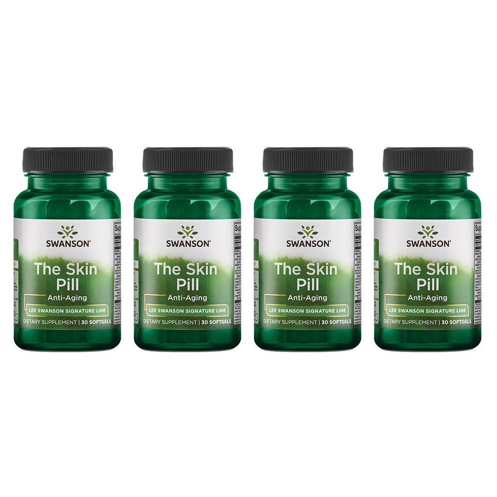 Swanson Signatur Line Hudpillen 30 Softgels (4 Pakke)