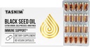 Tasnim Black Seed Oil Organic Cold Pressed Capsules 100% ren kaldpresset svart cumin Seed Oil Nigella Sativa for immun støtte, felles komfort og vitalitet