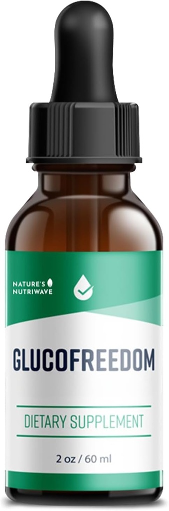 GlucoFreedom Supplement Drops - Plantebaserte flytende blanding med Astragalus & Grape Seed - Ikke-GMO, GMP-sertifisert, laget i USA - 2oz, 60ml, 1 måneds forsyning