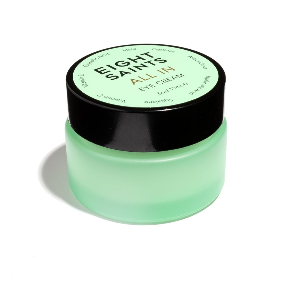 Åtte Hellige Hudpleie Alle I Øyekrem, Naturlig og Organisk Anti Aging Under Øyekrem å Redusere Puffiness, Wrinkles, og Under Øyeposer, Mørke Sirkler Under Øyebehandling, 0,5 Ounces