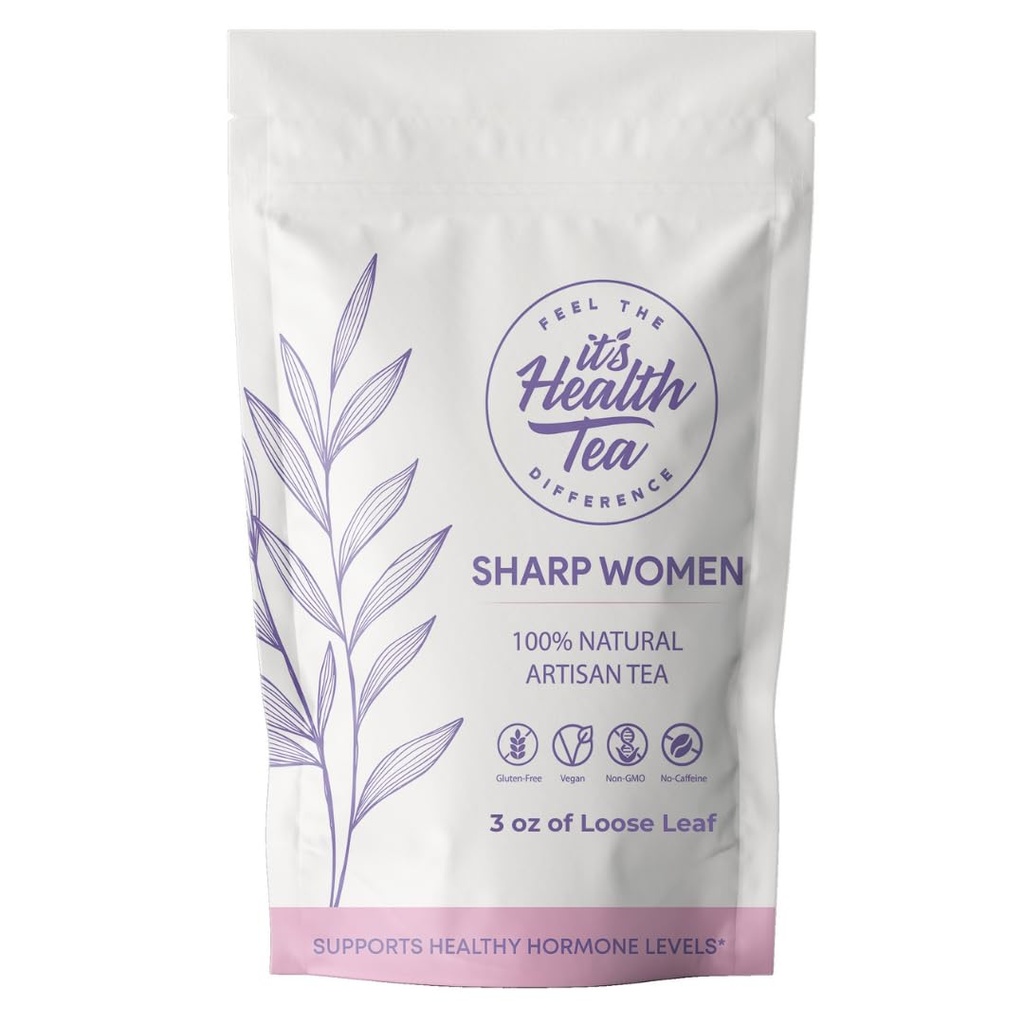 Hormonal Balance Herbal Te for kvinner – Koffeinfri | Støtter Menstruell komfort, Sunn Flow & PMS Relief | 35 Teposer inkludert | 100% Naturlig Herbal Blanding