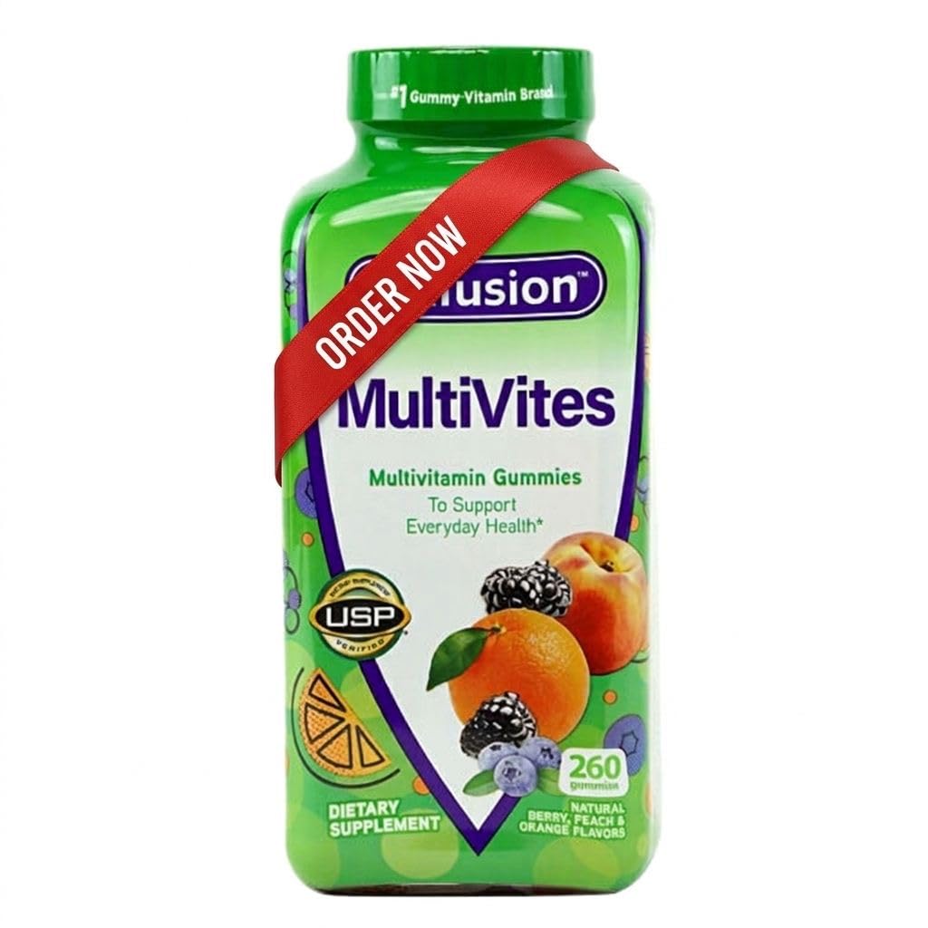 Vitafusjoner Multivites Gummies 260 ct, Støtte Hverdags helse - (pakke med 1) syv dagers piller tilfelle inkludert
