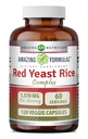 Amazing Formler Rød Yeast Rice Complex | 1570 Mg Per Serving | 120 Veggie Capsules | med Alpha Lipoic Acid, CoQ10, Melk Thistle Extract | Laget i USA