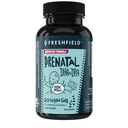 Freshfield Prenatal Vegan Omega 3 DHA: bærekraftig, Carrageenan gratis, tredjeparts testet, komponerbar flaske, karbonnøytral. Støtter hjerte, hjerne, felles helse m/DPA
