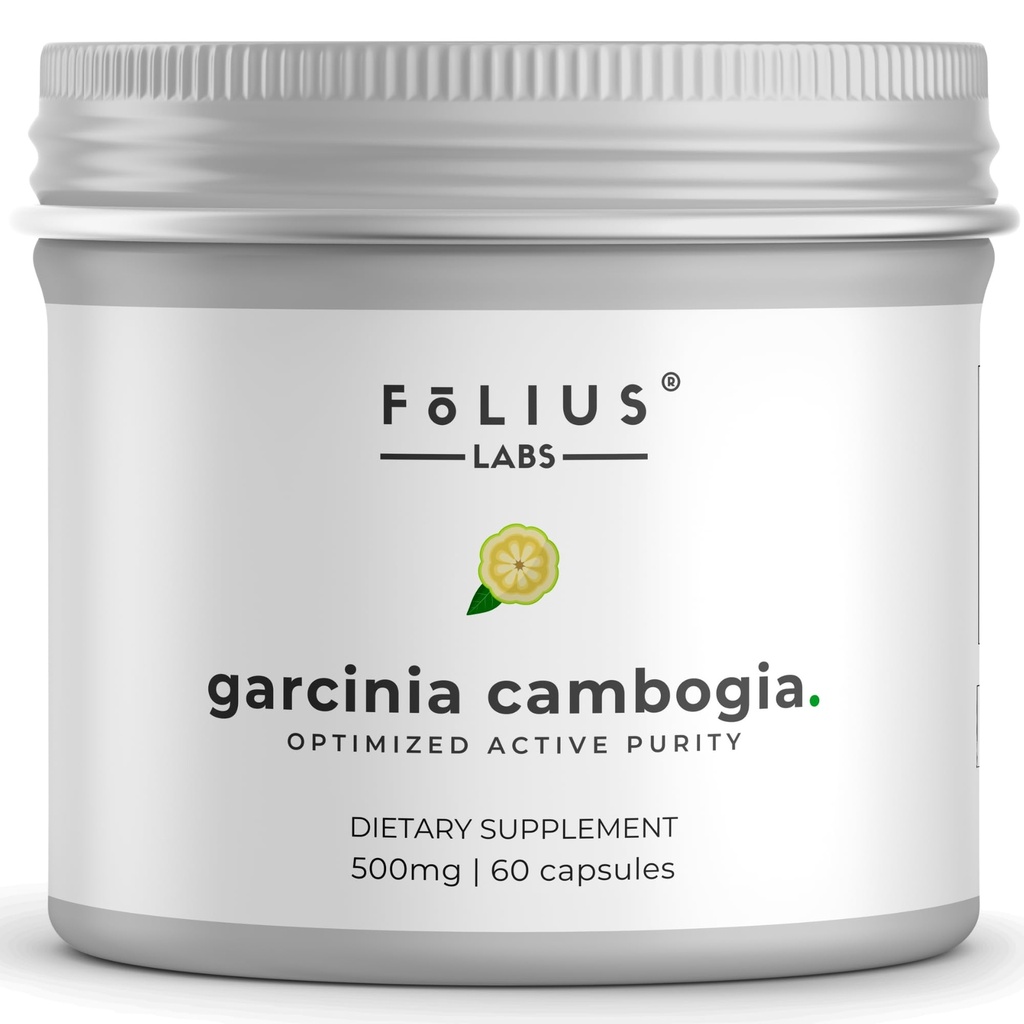 ren Garcinia Cambogia Extract Supplement 500mg - 100% naturlig HCA Extract konsentrert til 60% - støtter sunn digestion og metabolisme - 60 kapsler