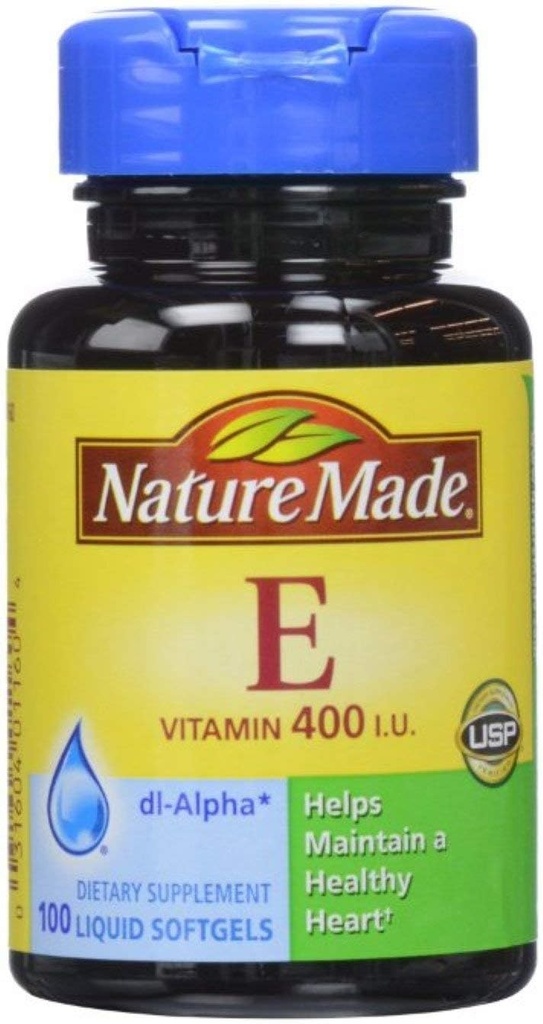 Natur laget dl-alfa-vitamin E 400 IU Softgels 100 ea (Pack of 4)