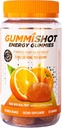 GummiShot Energi Gummies, 2475mg Plantebaserte Koffein Chews per flaske, lang varig energi Boosters, Valencia Orange (33ct)