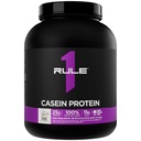 Rule 1 Casein Protein - 25g Protein og 11g EAAs Per Serving fra sakte-administrert Micellar Casein for overnatting gjenoppretting og uforutsigbar levering mellom måltider (4 pund*, Vanilla Crème)