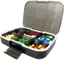 Stor pilleorganisator, 7.7x5.7 - Reise Vitamin boks lystett 9 Sammenligninger Bærbare piller Kosttilskudd Dispenser Moisture Proof Pill Holder Medicine Container