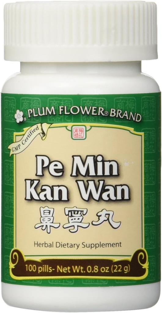 Pe Min Kan Wan (Nose Allergi piller), 100 ct, Plum Blomster