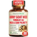 HornyGoatWeed for menn (1000mg per servering) – Mannlig Enhancering Supplement w / Maca Root, Tongkat Ali, Sag Palmetto, Panax Ginseng, Tribulus Terrestris & L-Arginine for energi, Drive & Styrke
