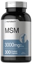 Horbäach MSM Supplement | 3000 mg | 300 Coated Caplets | Metylsulfonylmetan med kalsium | vegetarisk, ikke-GMO, Glutenfri
