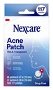 Nexcare Tynn og gjennomsiktig Acne Patch, huddeksel Absorbs Pus og olje fra tilstoppede porer, laget med hydrokolloid, fanen Tillater enkel fjerning fra Liner - 117 Pimple Patches