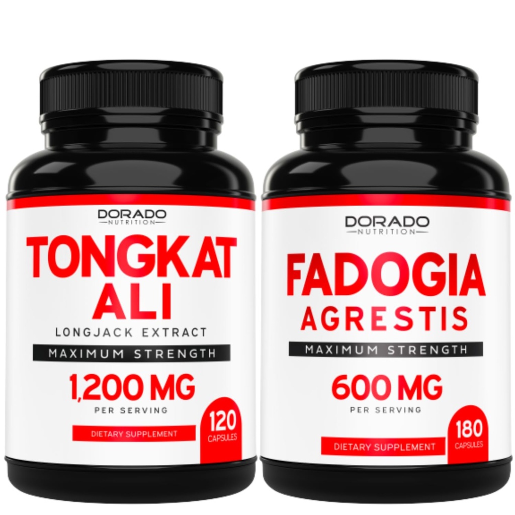 DORADO NUTRITION Tongkat Ali ekstrakt (Longjack) Eurycoma Longifolia og Fadogia Agrestis 600 mg ekstrakt