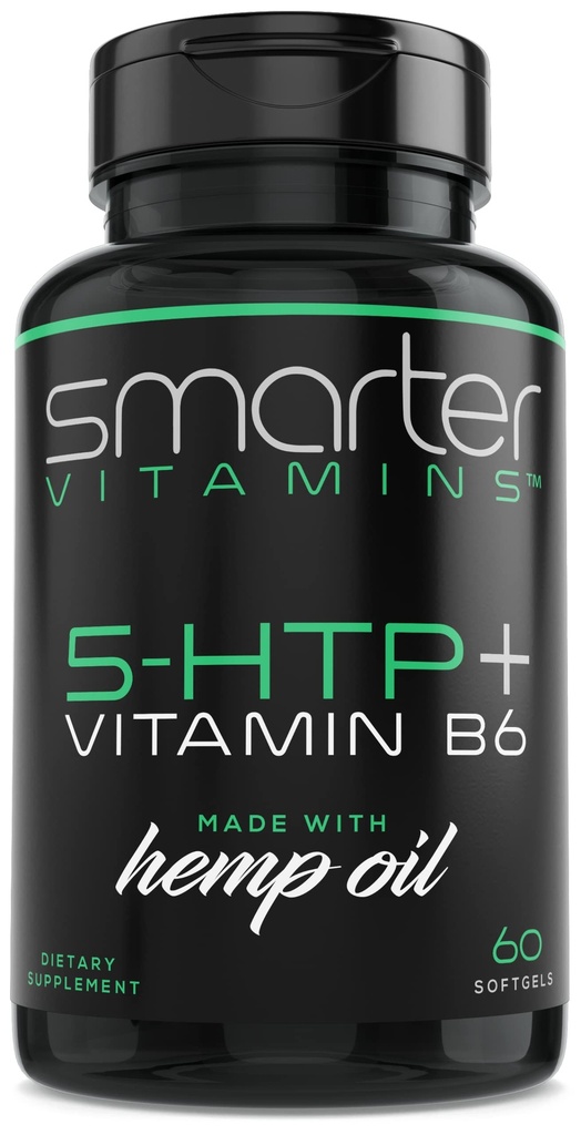 200 mg 5-HTP + vitamin B6, Extended Time Release, 60 softgels, 30 Serveringer
