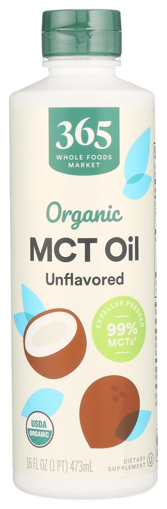 365 av Whole Foods Market, MCT Olje, Unflavored, 16 Fl Oz