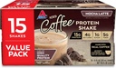 Atkins Glutenfri Protein-Rich Shake, Mocha Latte, Keto vennlig, 15 greve