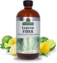 Naturens svar Fiber Drink 16oz Væske | Lemon Lime Flavored | Støtter Digestiv Helse | Fremmer regelmessighet | Glutenfri, Ikke-GMO, Vegan, Ingen kunstige Flavors eller Preservativer | Single Count