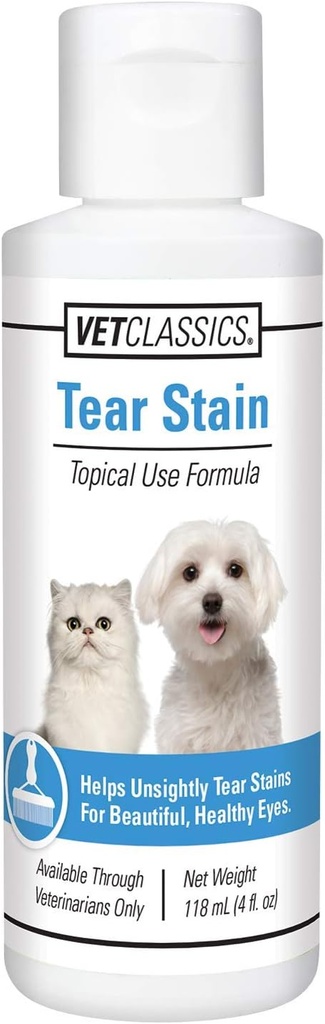 Vet Classics Tear Stain Topical Remover væske (4 oz)