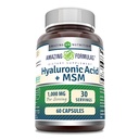 Amazing Formler Hyaluronsyre & MSM Supplement | 1000 Mg Per Serving | Kapsler | Ikke-GMO | Glutenfri | laget i USA (1 Pack, 60 Count)