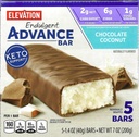 Millville hevelse Advance Chocolate Coconut Bars, karbohydrater bevisst, 5g protein, med oppskrifter. En boks med 5, 1.4oz Individuell innpakkede barer. Bundle inneholder 2 oppskrifter, 5 barer.