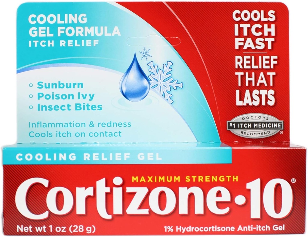 Cortizone-10 Kjølemiddel Anti-Itch Gel 1 oz (pakke med 9)