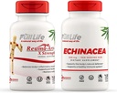 Full levetid Reuma-Art X Styrke og Echinacea Kapsler - Felles støtte Supplement - Echinacea Purpurea ekstrakt - Kosher, Glutenfri - 90 Veggie Kapsler Hver