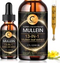 Mullein dråper for Lung, Mullein Leaf Extract, Superkonsentrert Mullein Flytende Tinktur,Vegan, Ikke-GMO, 2 FL OZ