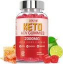 Keto Acv Gummies - Apple Cider Vinegar Gummies kosttilskudd for menn kvinner - med Pomegranate Beet Juice pulver - 60 Vegan