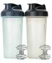 Mr. Pen-shaker flasker til proteinblandinger, 28 oz, 2 pakke, klar, proteinshaker flaske med Wire Whisk Ball, Blender flaske